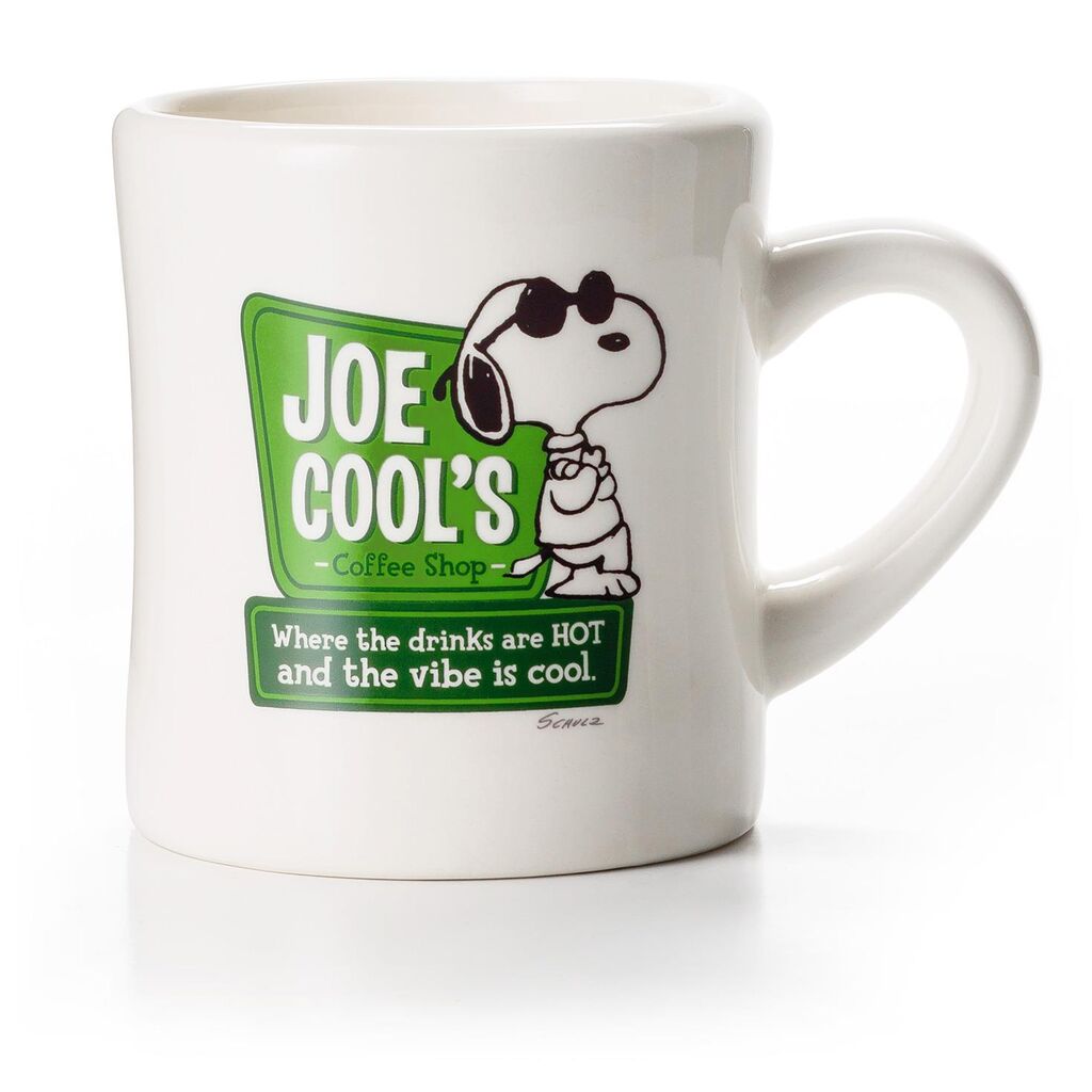 Hallmark Peanuts Snoopy's Diner Joe Cool's Ceramic Coffee Mug New