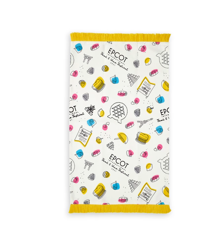Disney Food and Wine 2021 Beauty and the Beast Kitchen Towel Set New with Tag