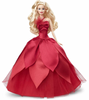 Barbie Signature 2022 Holiday Barbie Doll Blonde Wavy Hair with Doll Stand New