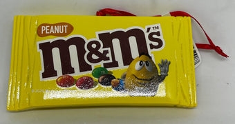 M&M's World Peanuts Candy Bag Resin Christmas Ornament New with Tag