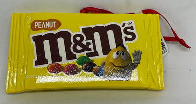 M&M's World Peanuts Candy Bag Resin Christmas Ornament New with Tag