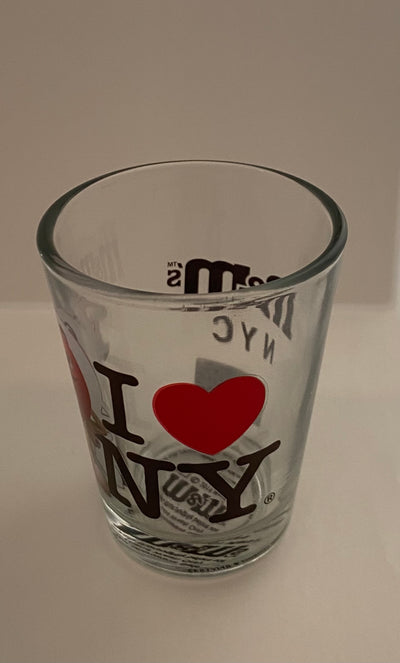 M&M's World I Love New York Clear Shot Glass New