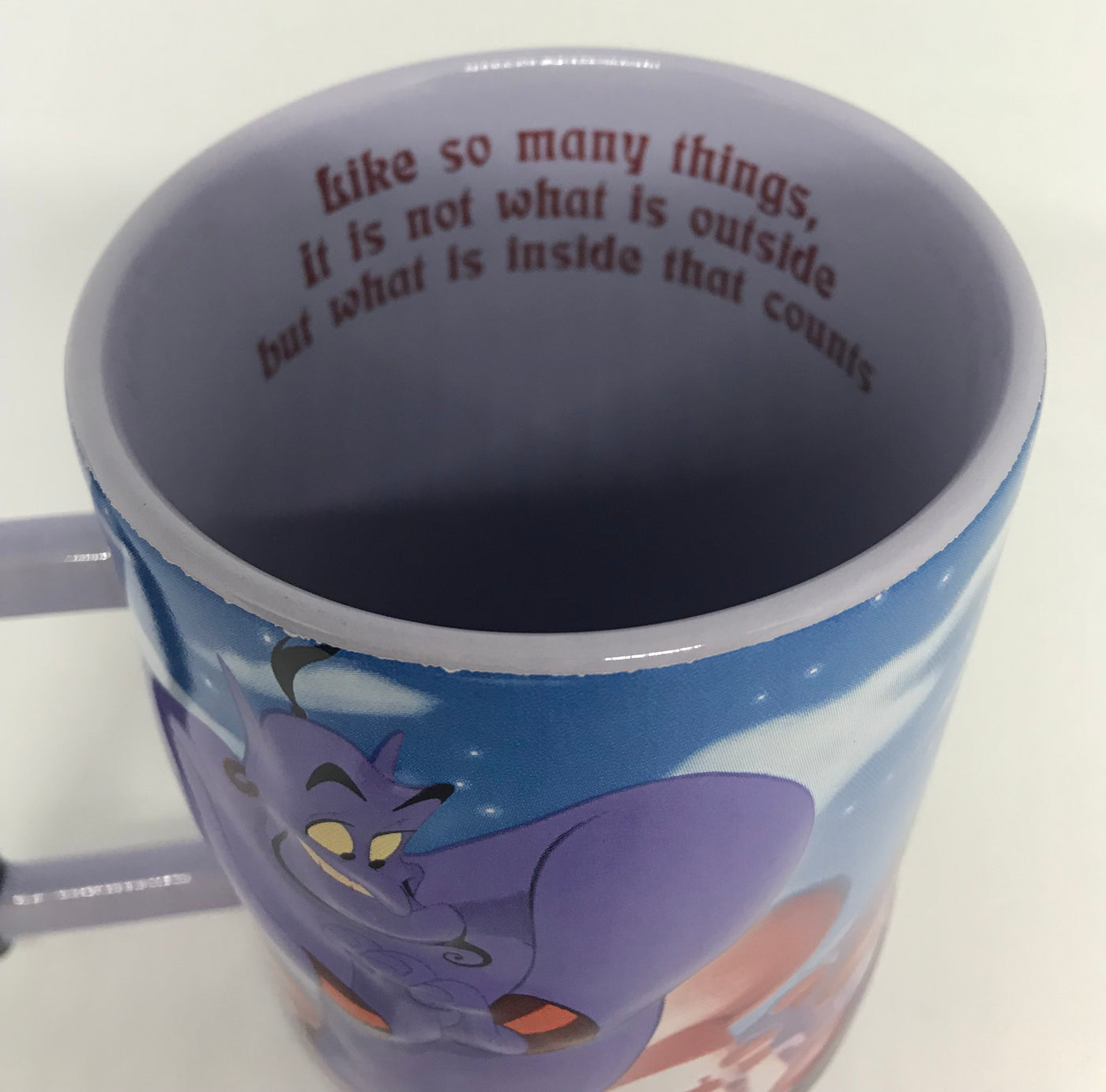Disney Parks Aladdin Jamine Genie Ceramic Coffee Mug New