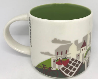 Starbucks You Are Here Collection Belgium Ceramic Coffee Mug New W Box