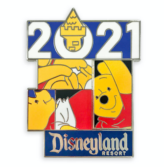 Disney Parks Disneyland 2021 Winnie the Pooh Pin New with Card