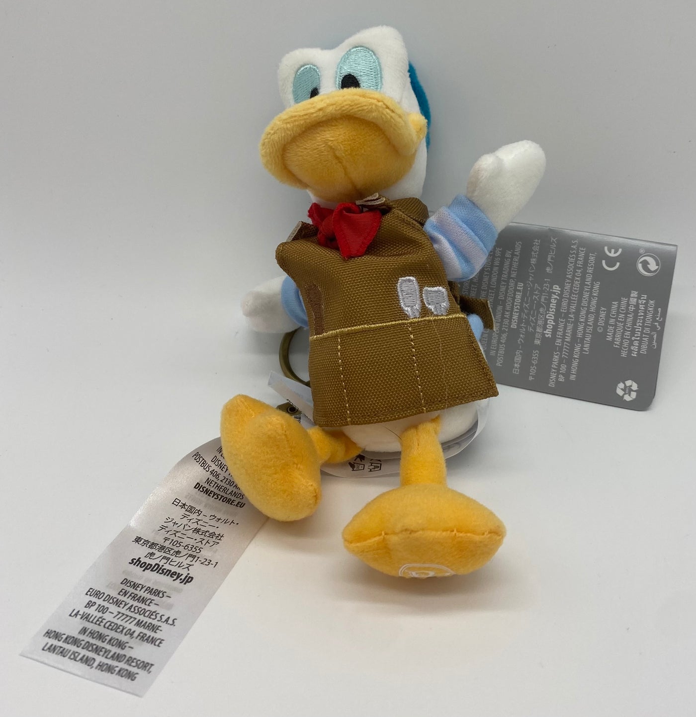 Disney Parks Riviera Resort Donald Duck Sculptor Plush Keychain New with Tags