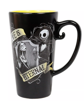 Disney Jack Skellington and Sally Love is Eternal Color Changing Latte Mug New
