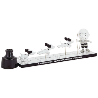 Hallmark Peanuts Snoopy Charlie Brown Jump Through Hoops Limited Figurine New