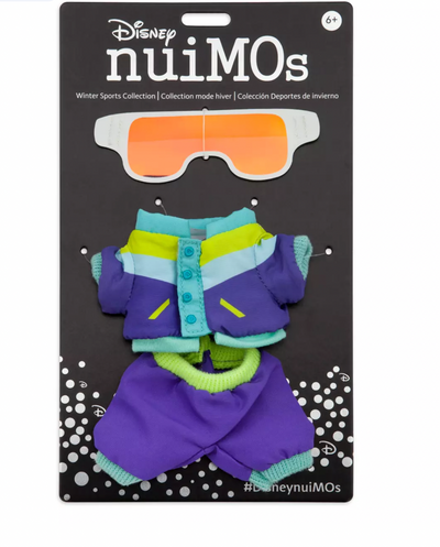 Disney NuiMOs Outfit Purple Snow Jacket Snowpants and Snowboard Goggles New Card