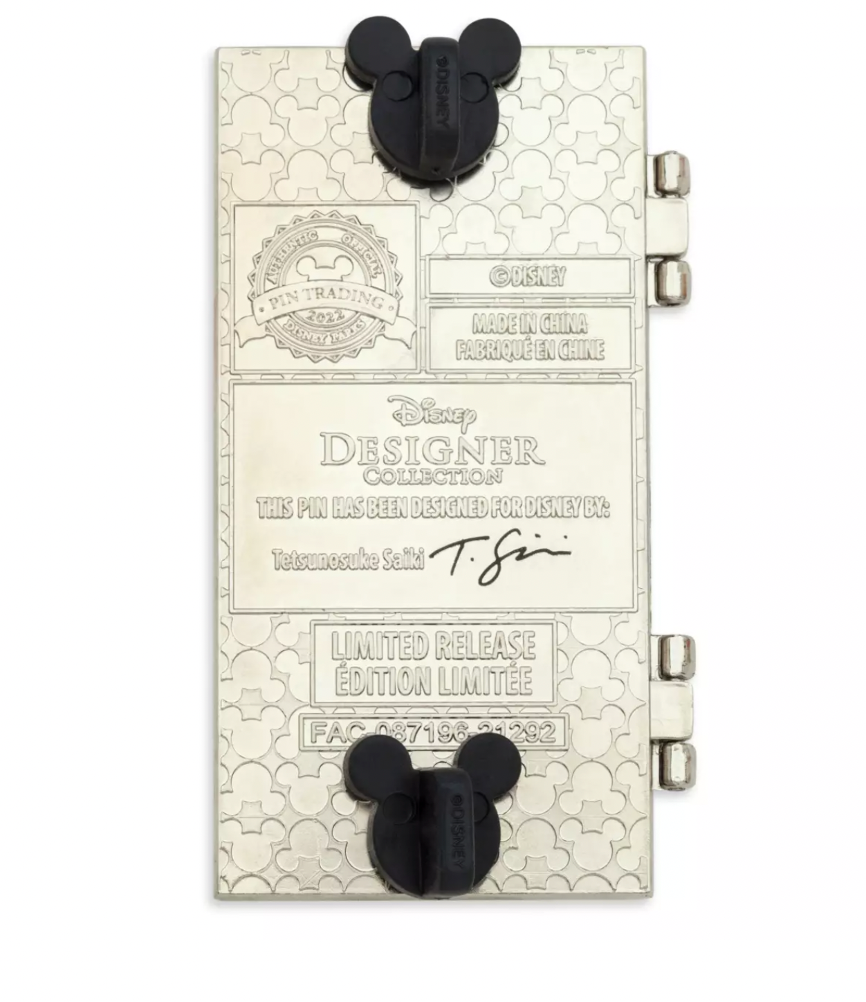 Disney Designer Ultimate Princess Collection Rapunzel Hinged Pin Limited New