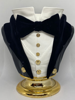 Bath and Body Works 2021 Halloween Pedestal Gentleman 3 Wick Candle Holder New