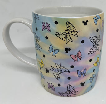 Disney Parks Positively Minnie Mouse Bows Polka Dots Mickey Heads Coffee Mug New