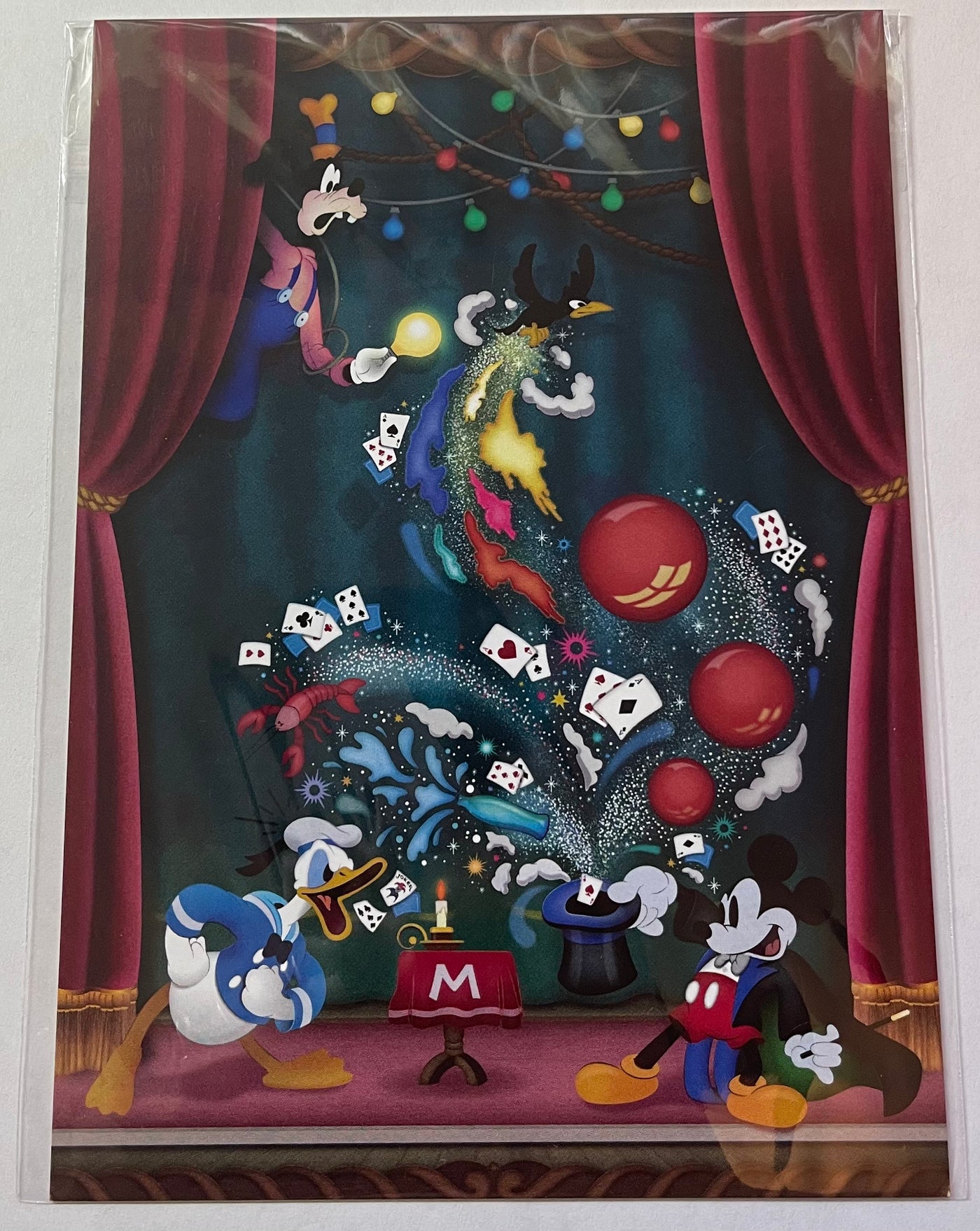 Disney Artist Magician Mickey by Jason Ratner Postcard Wonderground Gallery New