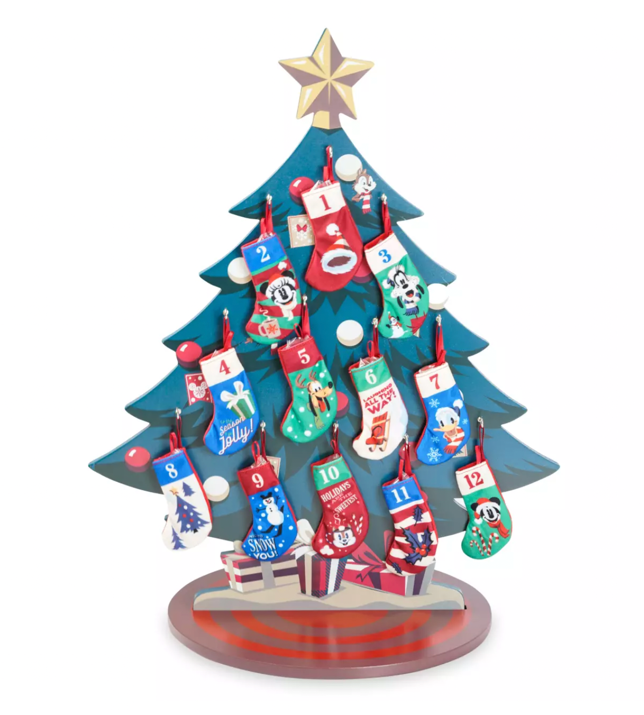 Disney Twelve Days of Keys Advent Calendar Christmas Ornament New with Box
