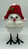 Christmas Red Hat Bird Decorative Figurine New With Tag