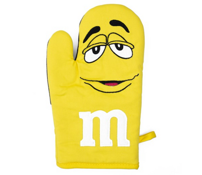 M&M's World Yellow Character Oven Mitt New with Tag