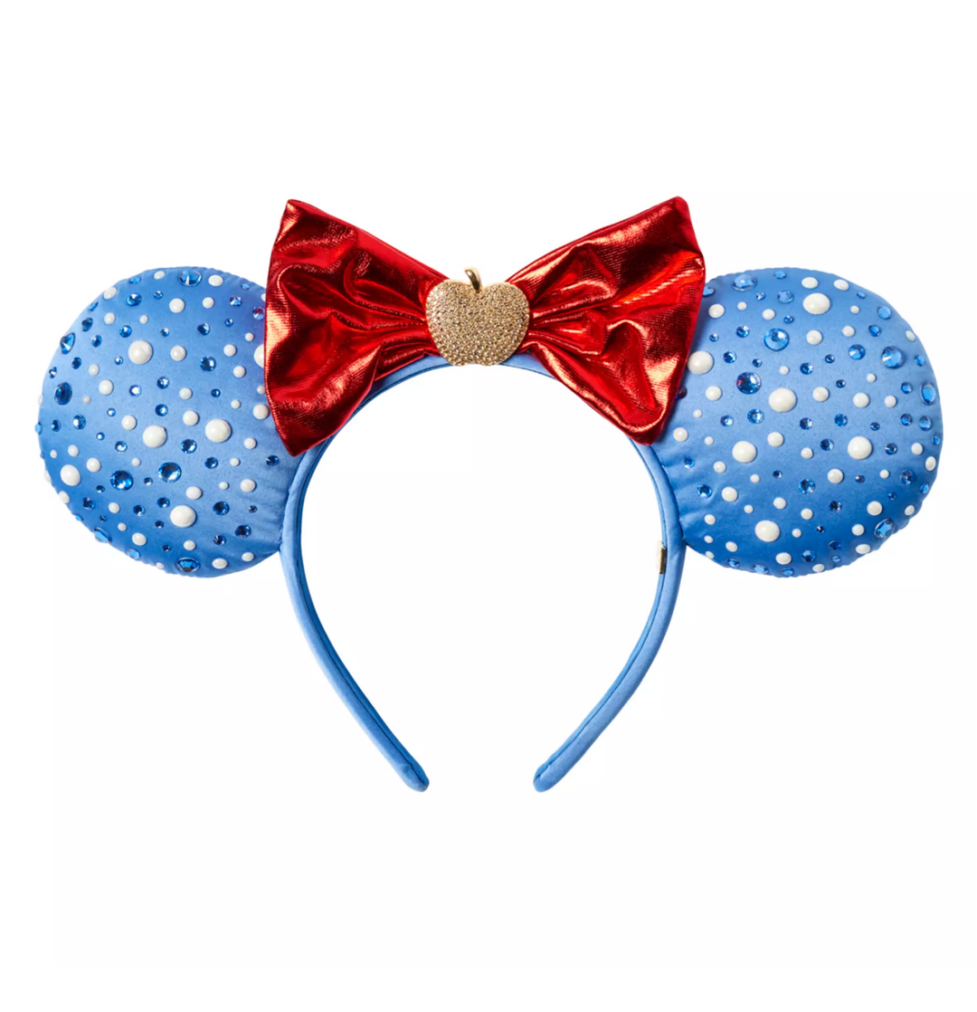 Disney Authentic 2024 Snow White Bow Minnie Mouse Ear Headband Amazon.com: Snow White Mickey Ears, Snow White Ears, Blue  main image 4