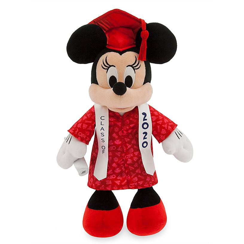 Disney Parks Minnie Mouse Graduation Class 2020 Plush New with Tags