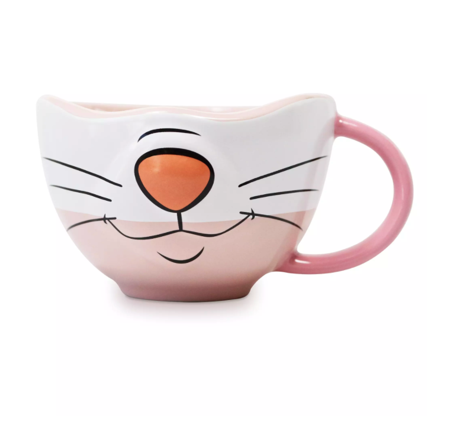 Disney Parks Marie the Cat Half Face Ceramic Mug Cup The Aristocats New