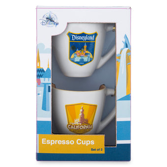 Disney Parks Disneyland Espresso Cups Set of 2 New with Box