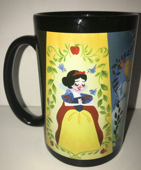 Disney Parks Princess Jasmine Belle Cinderella Snow White Coffee Mug New