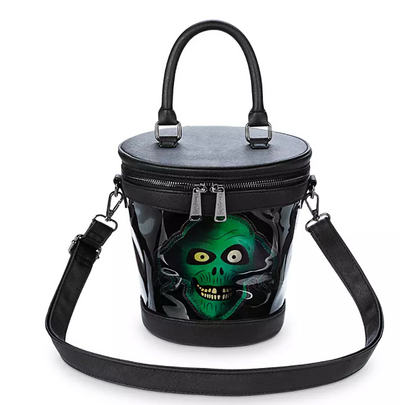 Disney Haunted Mansion Hatbox Ghost Loungefly Purse Barrel Bag Crossbody New