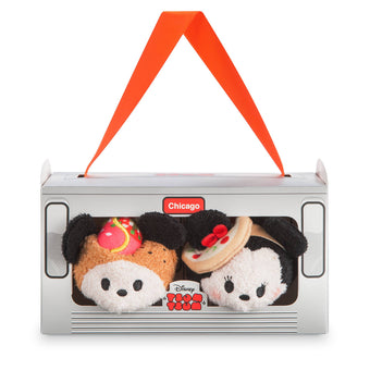 Disney Store Mickey and Minnie Mouse Tsum Tsum Plush Chicago Set Mini 3 1/2''