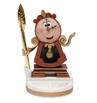 Disney Beauty and the Beast Cogsworth Desk Clock with Pen New with Box