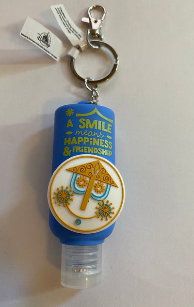 Disney Parks It's a Small World Hand Sanitizer 1oz Keychain New Tag