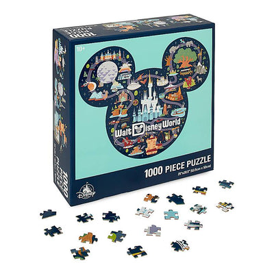 Disney Parks Life Mickey Mouse Icon Walt Disney World Map Puzzle New