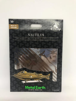 Disney Parks Nautilus Colored Metal Earth Model Kit 3D New