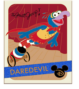 Disney Gonzo Pin The Muppets Trading Cards: Daredevil Limited Edition New