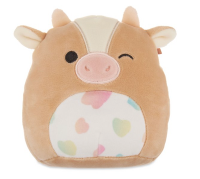 Squishmallows Griella Cow Easter Rainbow Spotted Belly 5inc Plush New with Tag