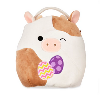 Squishmallows Ronnie the Cow Easter Basket Plush New with Tag