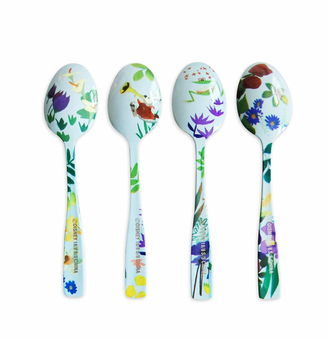 Disney Alice in Wonderland 70th by Mary Blair Tea Spoon Set of 4 New with Card
