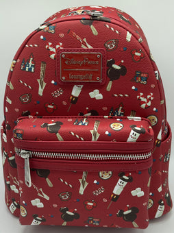 Disney Parks 2021 Mickey Minnie Holiday Snacks Christmas Mini Backpack New
