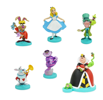 Disney 70th Alice in Wonderland Figure Play Set Toy Cake Topper New with Box
