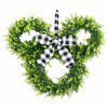 Disney Homestead Collection Mickey Icon Leafy Holiday Christmas Wreath New w Tag