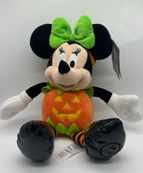 Disney Store Authentic Halloween Minnie Pumpkin Plush New With Tag