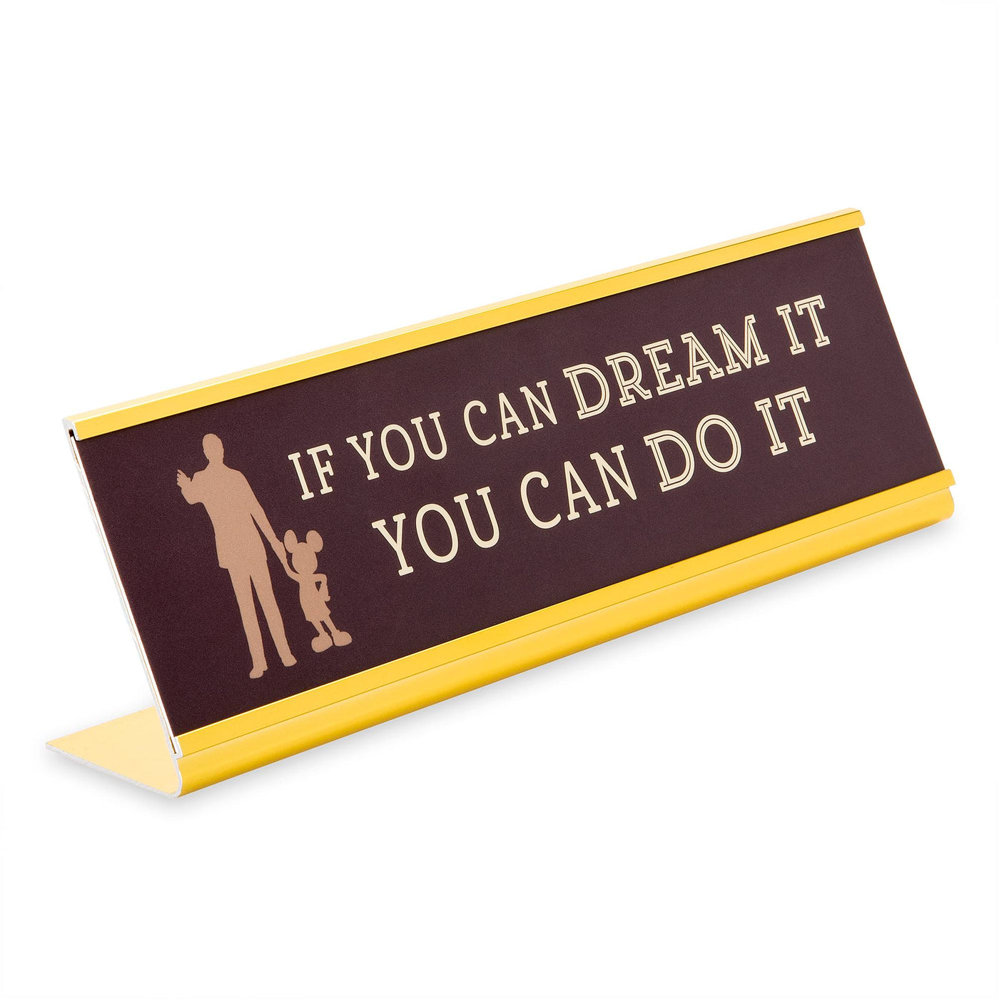 Disney Parks Walt Disney If You Can Dream It You Can Do It Desk Nameplate New