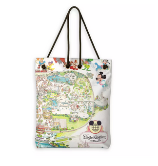 Disney Parks Walt Disney World 50th Anniversary Map Tote Bag New with Tag