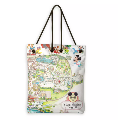 Disney Parks Walt Disney World 50th Anniversary Map Tote Bag New with Tag