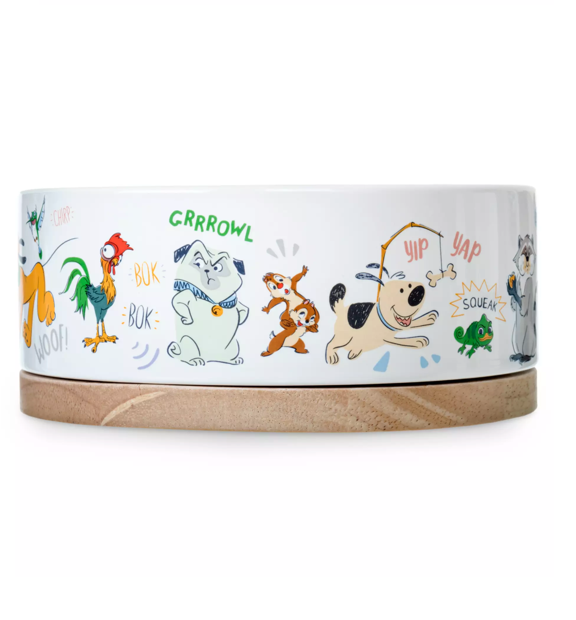 Disney Parks Critter Chaos Collection Pluto Pascal Meeko Flit Percy Pet Bowl New