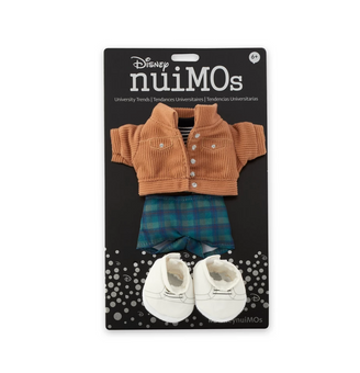 Disney NuiMOs Corduroy Jacket Striped Shirt Plaid Pants White Sneakers New
