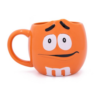 M&M's World Orange Character Figural Coffee Mug New