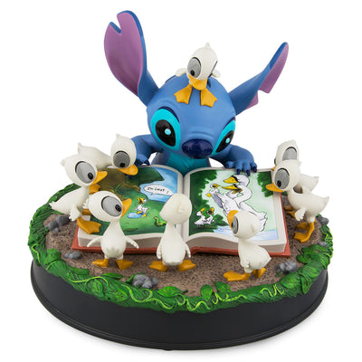Disney Parks Stitch with Ducks Resin Figurine Statue New with Box