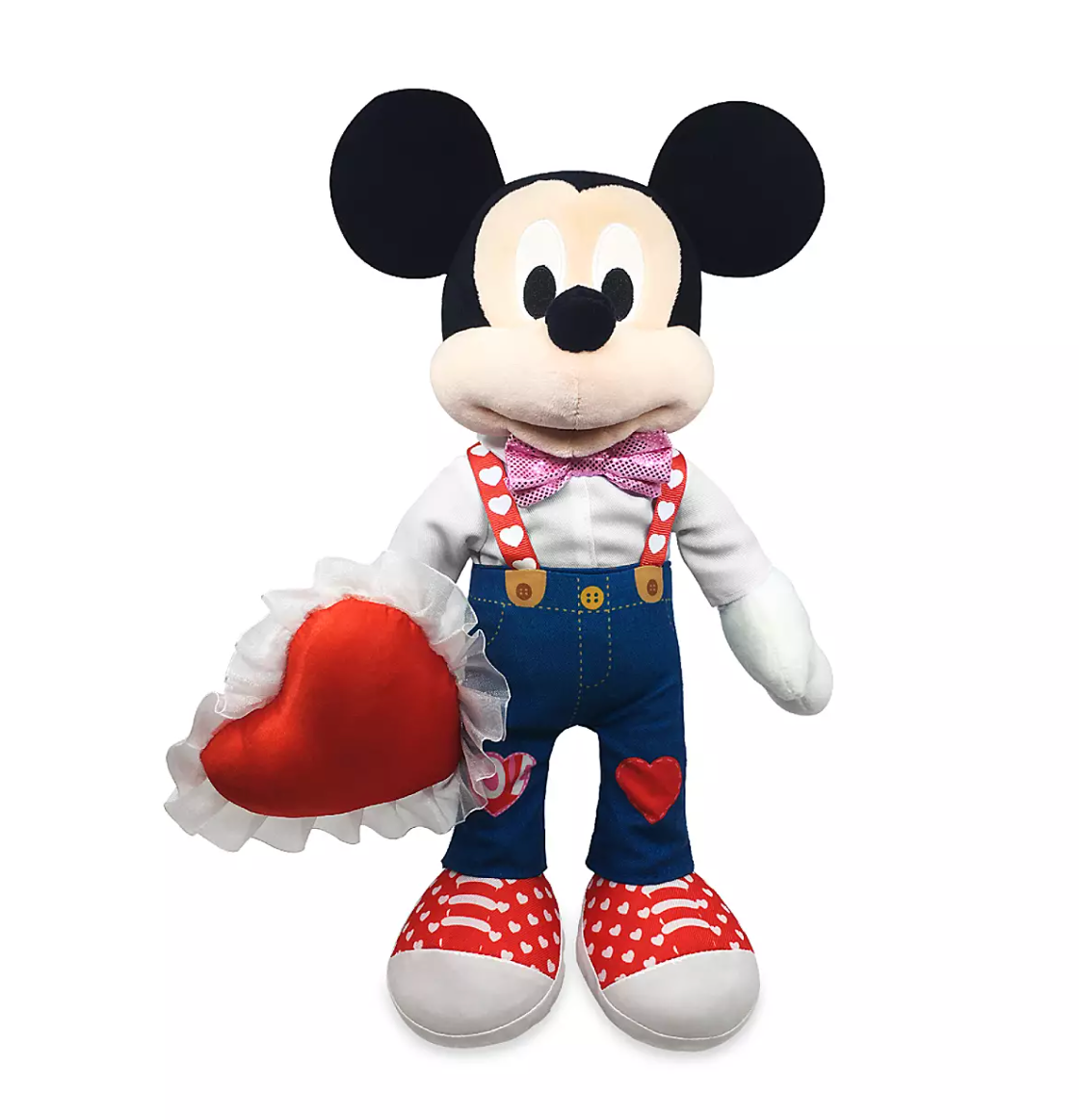 Disney Store 2021 Mickey Valentine's Day Medium Plush New with Tag