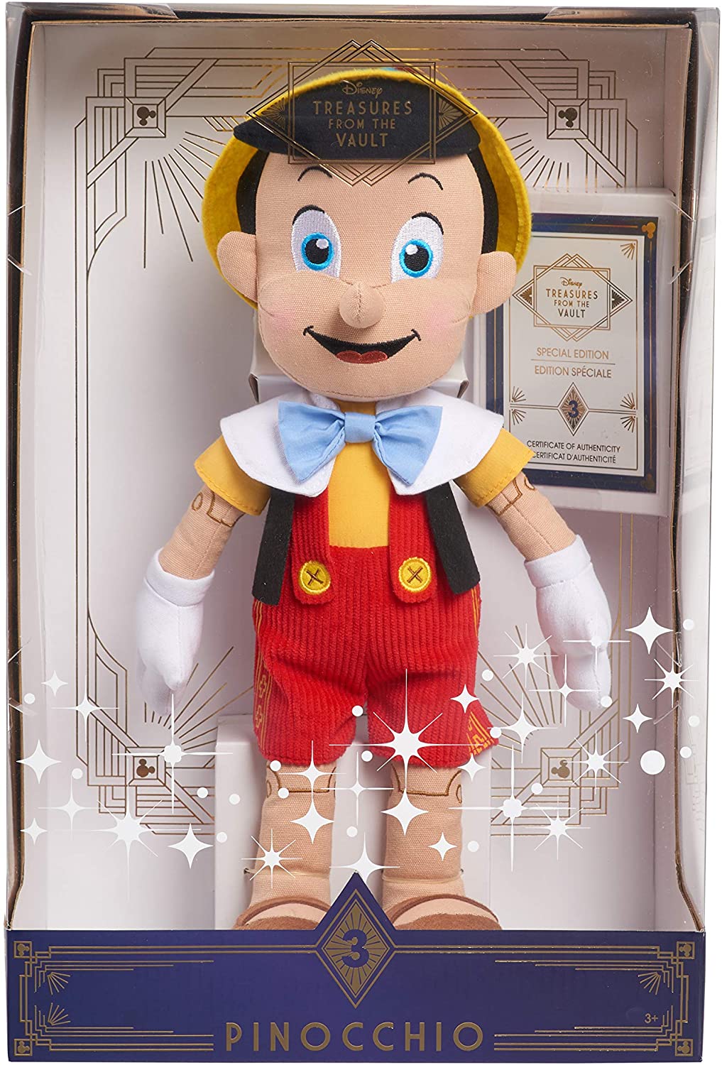 Disney Treasures The Vault Limited Edition Pinocchio Plush Exclusive Amazon New