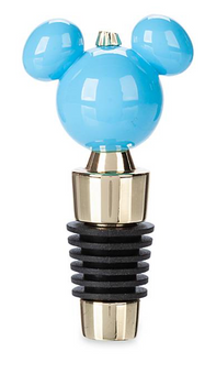 Disney Parks Mickey Icon Holiday Christmas Blue Metal Bottle Stopper New w Tag