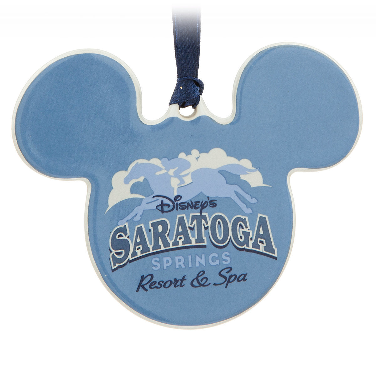 Disney Mickey Mouse Icon Saratoga Spring Resort Disc Christmas Ornament New